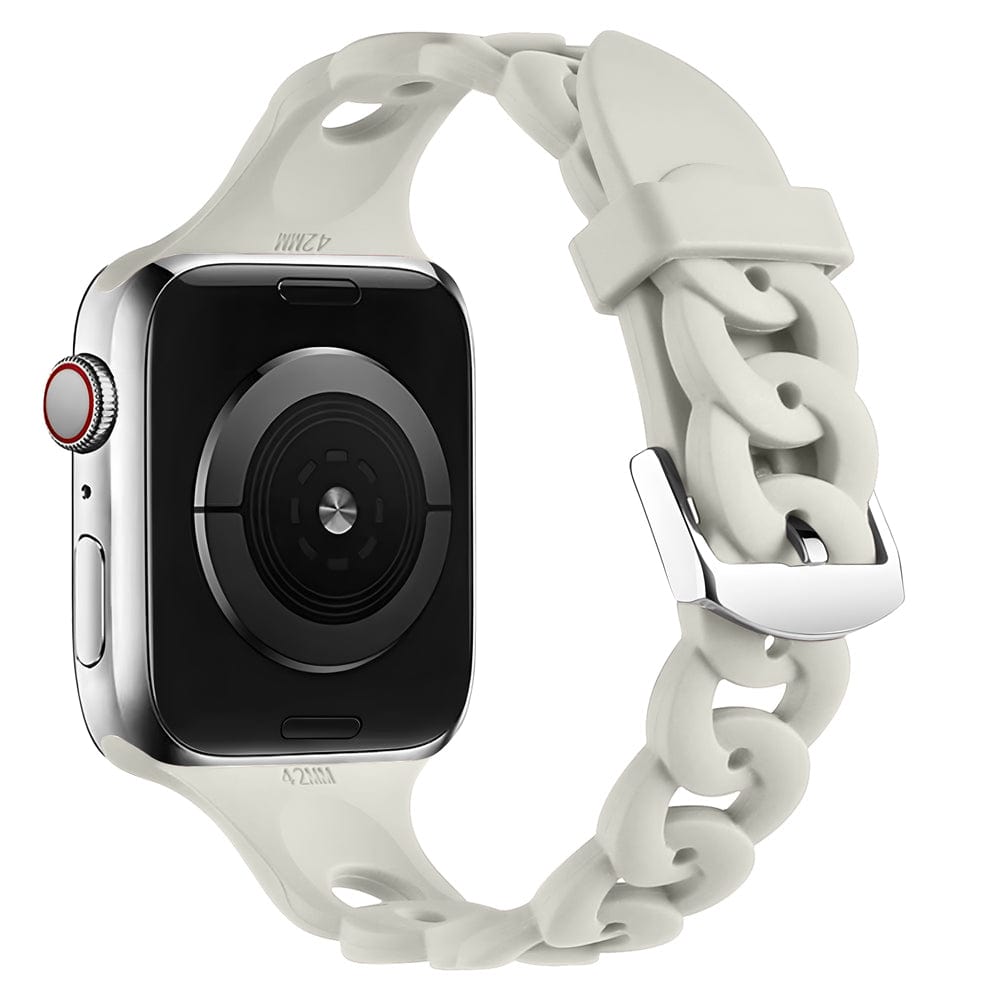 Silicone Chain Watch Band - Gray