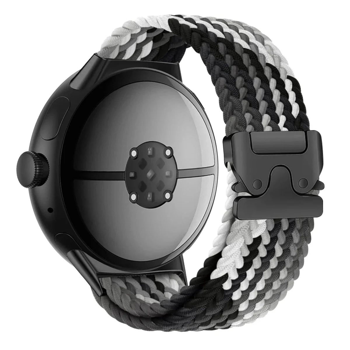 Braided Loop Band For Google Pixel Watch - Black White