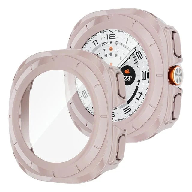 Shockproof Watch Case For Samsung - Baby Pink