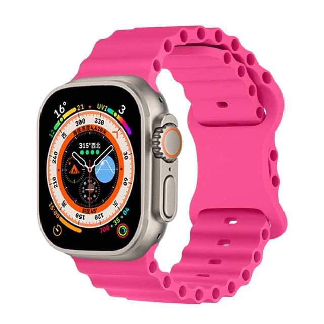 Tubular Sports Watch Band - Hot Pink