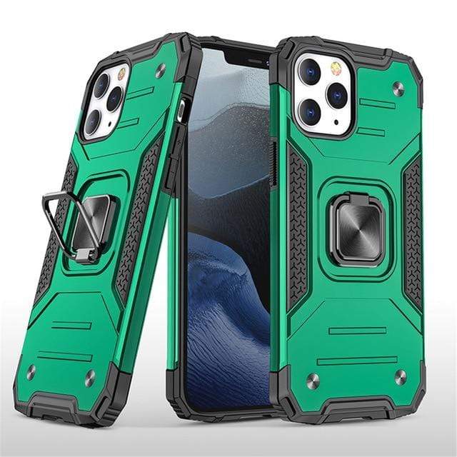 Magnetic Shockproof Phone Case - Dark Green