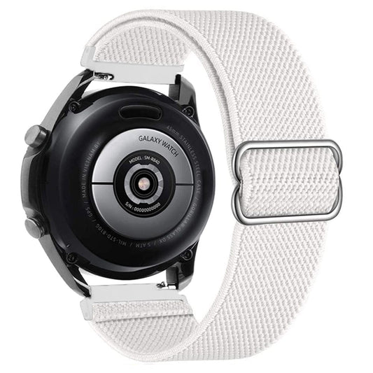 Adjustable Nylon Sports Watch Band For Samsung - White