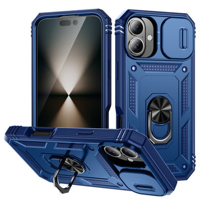 Heavy Duty Magnetic Phone Case With Camera Cover - Blue