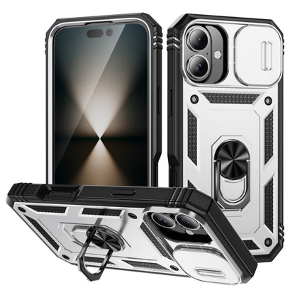 Heavy Duty Magnetic Phone Case With Camera Cover - White & Black