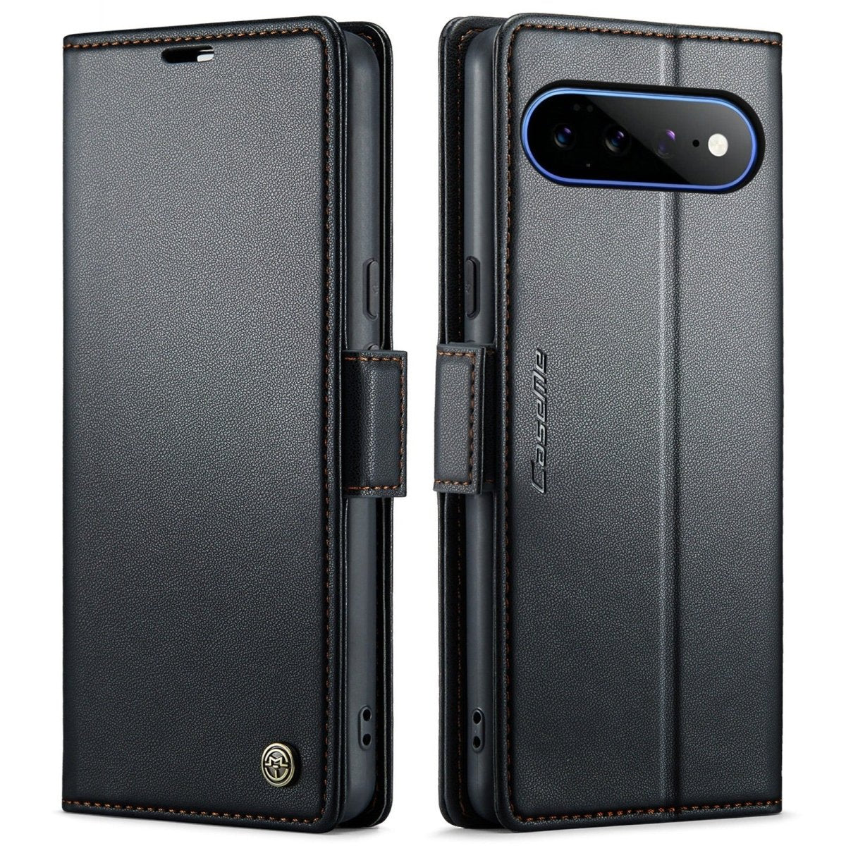 RFID Leather Card Holder Case For Google Pixel - Black