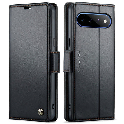 RFID Leather Card Holder Case For Google Pixel - Black