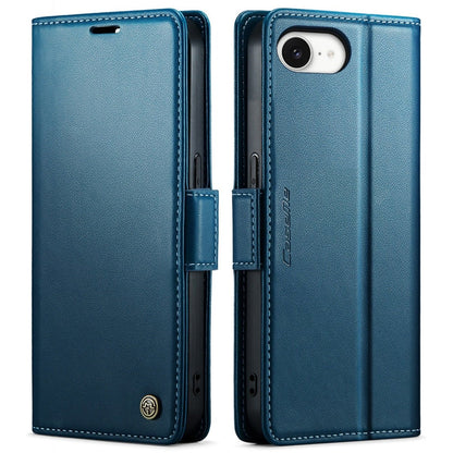 RFID Leather Card Holder Phone Case - Blue