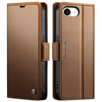 RFID Leather Card Holder Phone Case - Brown