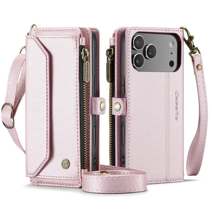 RFID Crossbody Leather Wallet Phone Case - Pink