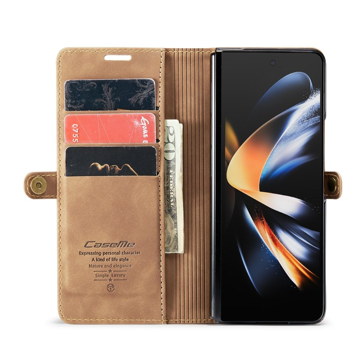 Slim Magnetic Leather Case For Samsung Galaxy