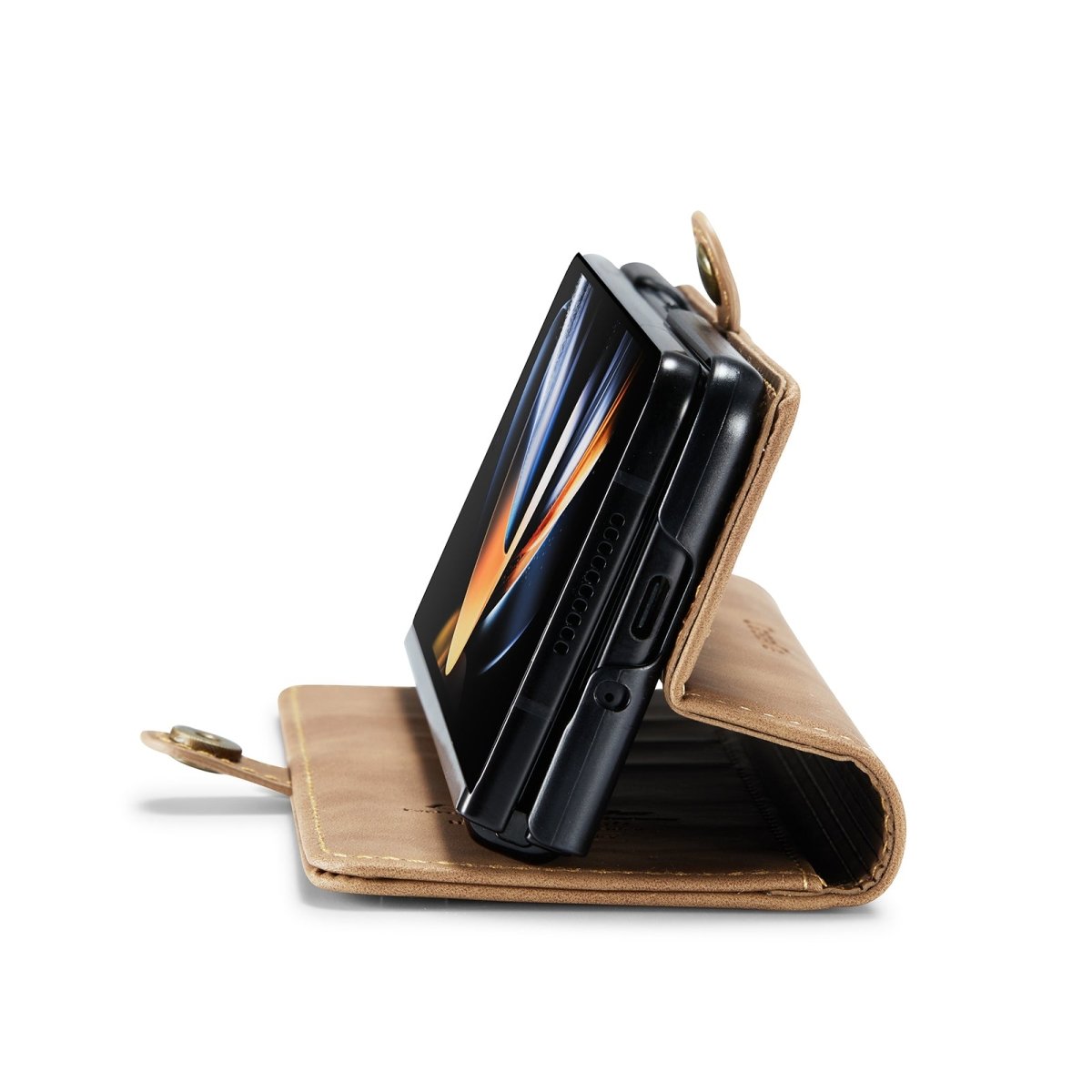 Slim Magnetic Leather Case For Samsung Galaxy