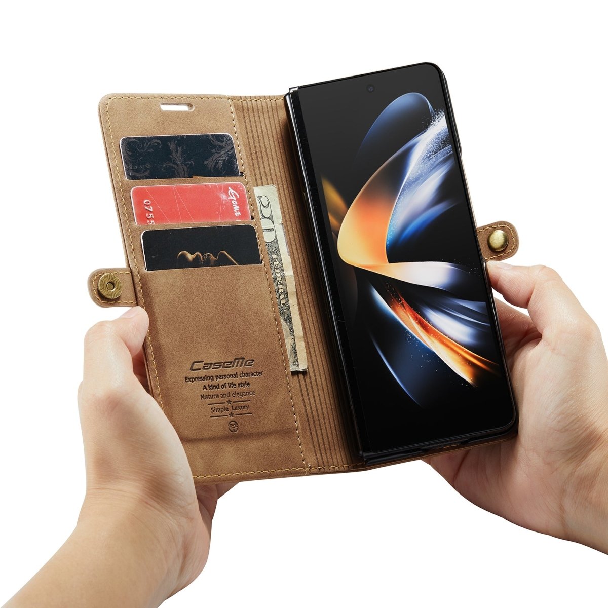 Slim Magnetic Leather Case For Samsung Galaxy