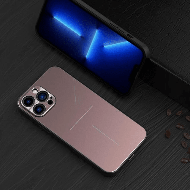 Scratch Proof Aluminum Phone Case - Rose Pink