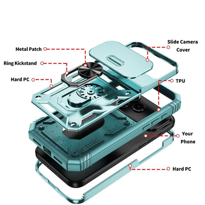 Heavy Duty Magnetic Phone Case With Camera Cover