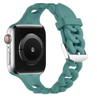 Silicone Chain Watch Band - Tiffany Blue