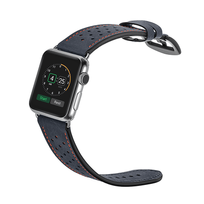2 Tone Leather Watch Band
