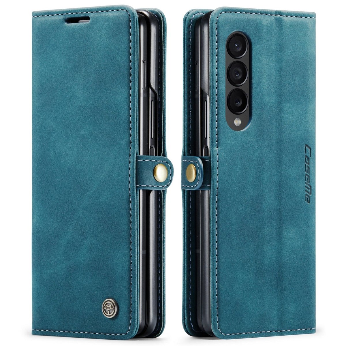 Slim Magnetic Leather Case For Samsung Galaxy - Blue