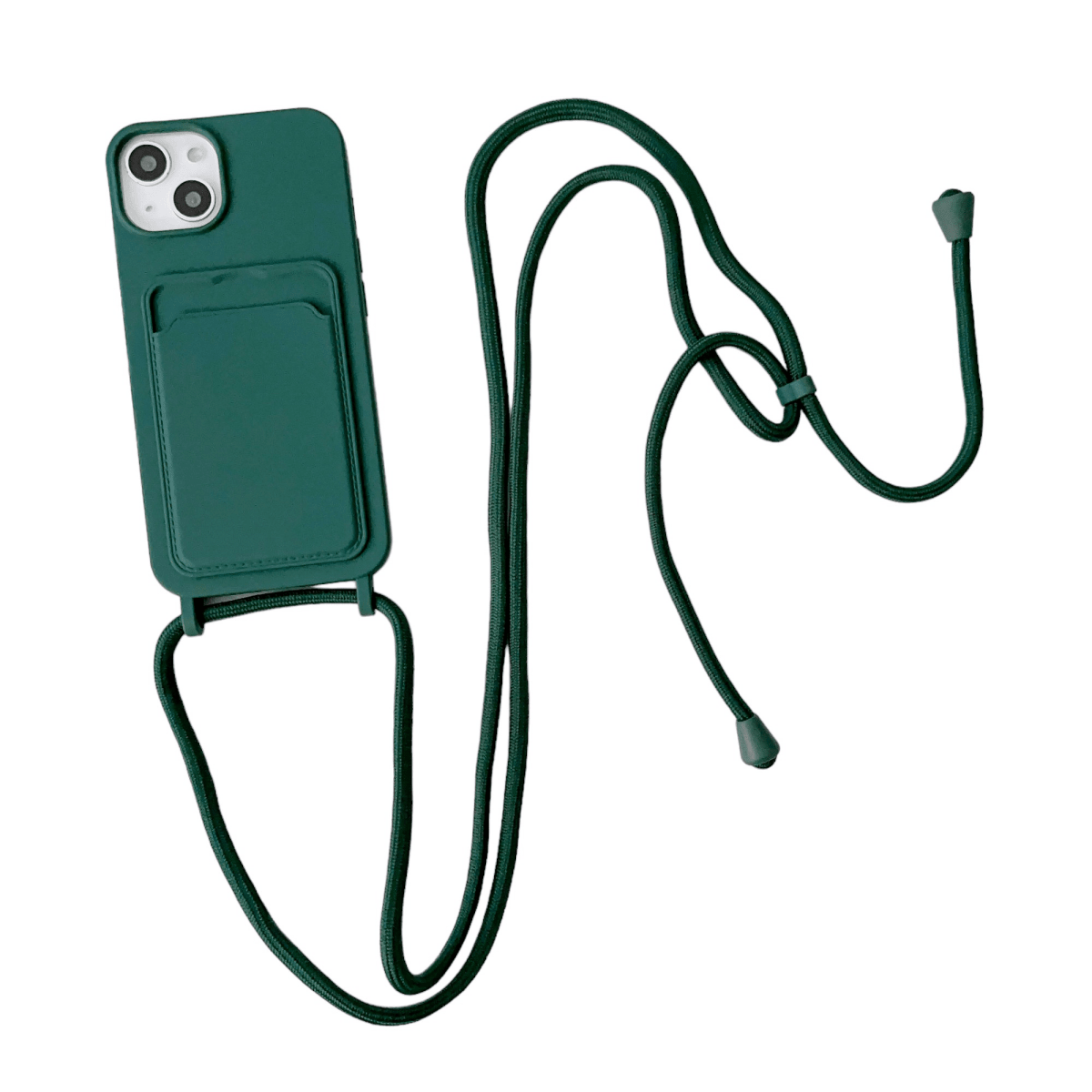 Silicone Crossbody Phone Case - Green