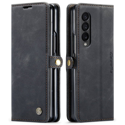 Slim Magnetic Leather Case For Samsung Galaxy - Black
