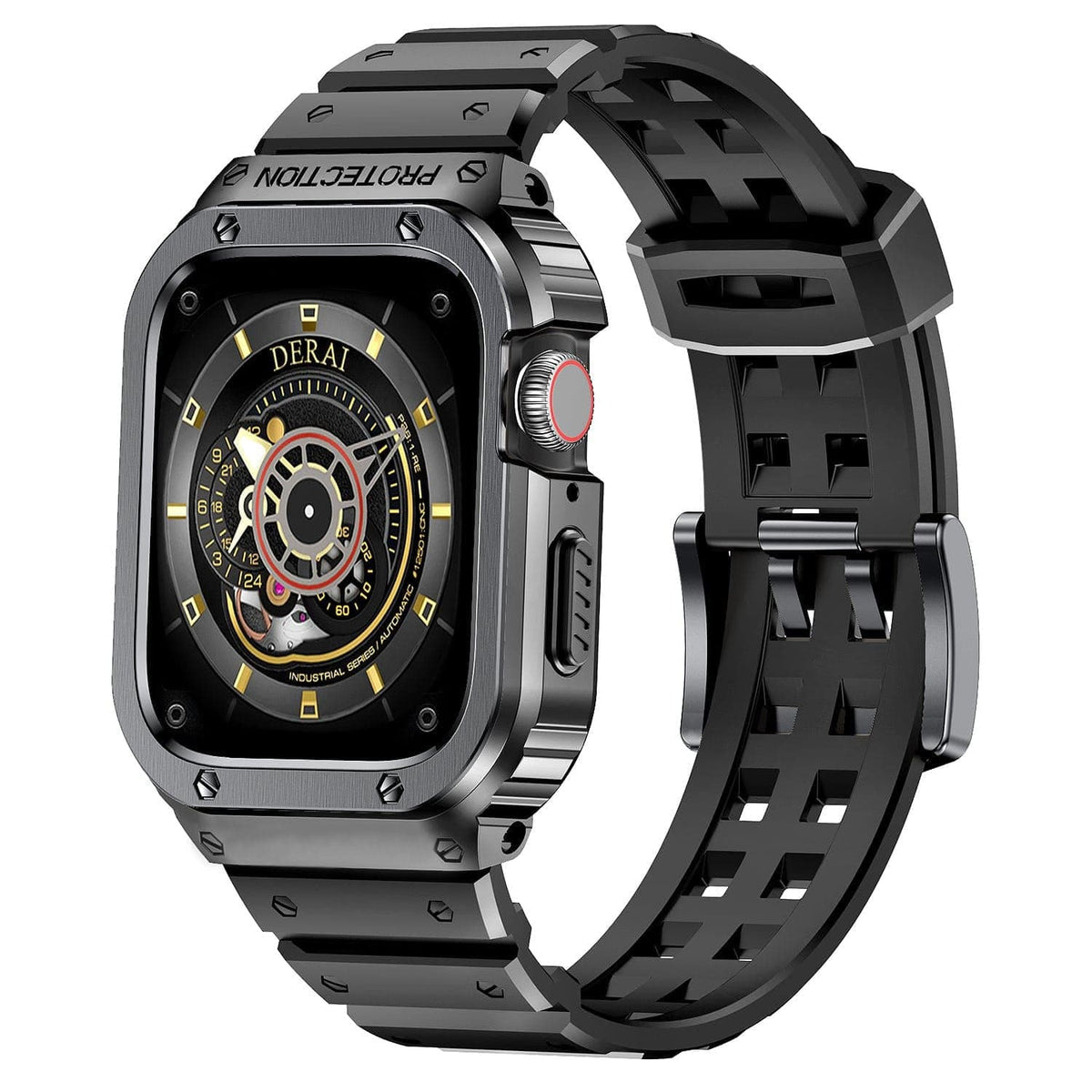 Sports Watch Band With Shockproof Case - Space Gray