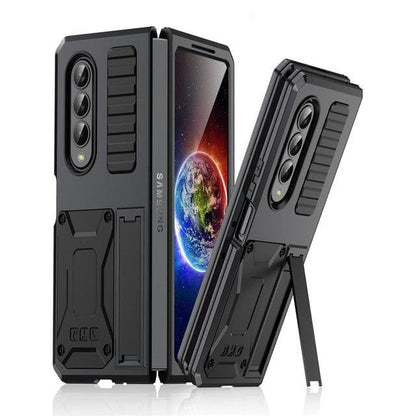 Heavy Duty Case with Kickstand For Samsung Z Fold 4 (5G) - Black