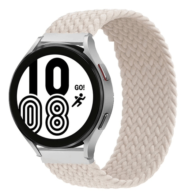 Braided Solo Loop Watch Band For Samsung - Cream