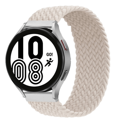 Braided Solo Loop Watch Band For Samsung - Cream