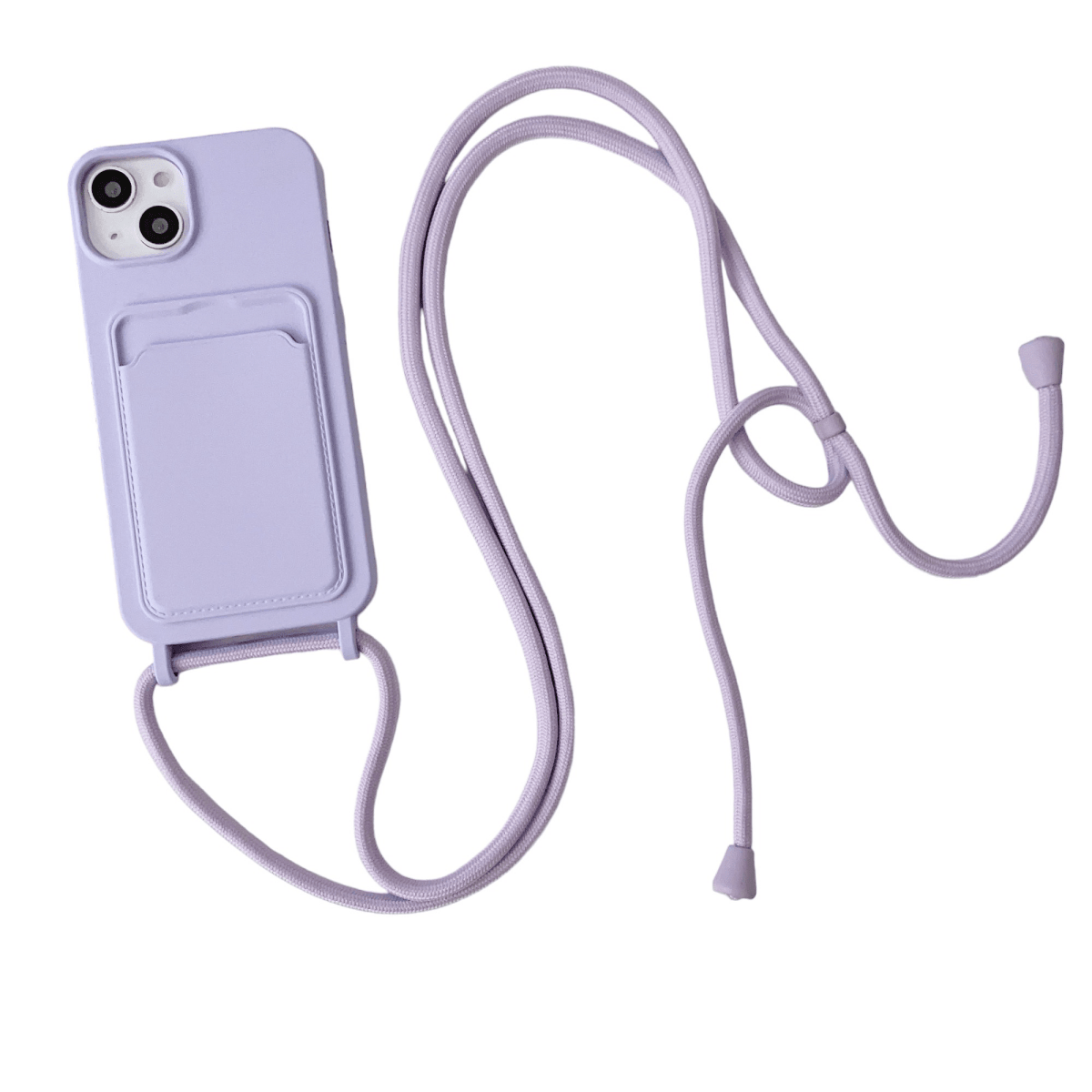 Silicone Crossbody Phone Case - Lavender