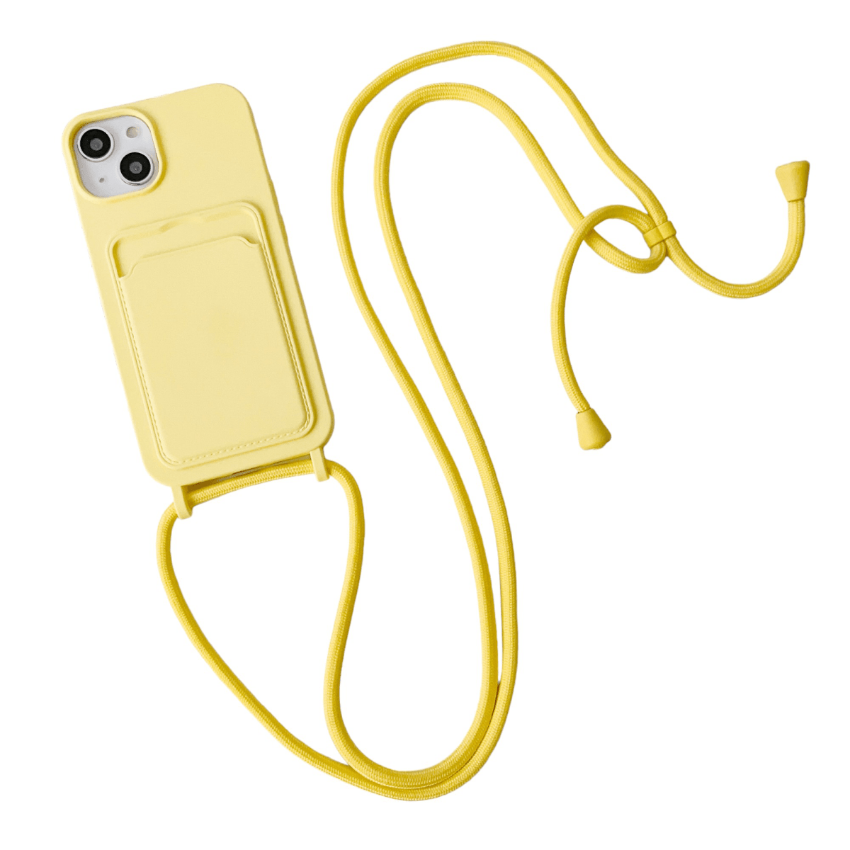 Silicone Crossbody Phone Case - Yellow