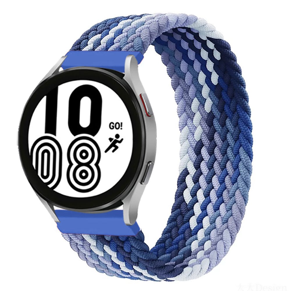 Braided Solo Loop Watch Band For Samsung - Blue