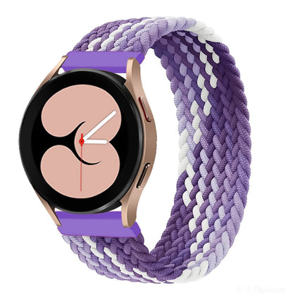 Braided Solo Loop Watch Band For Samsung - Purple