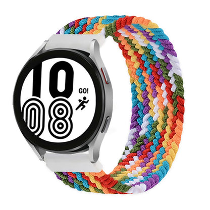 Braided Solo Loop Watch Band For Samsung - Rainbow 1