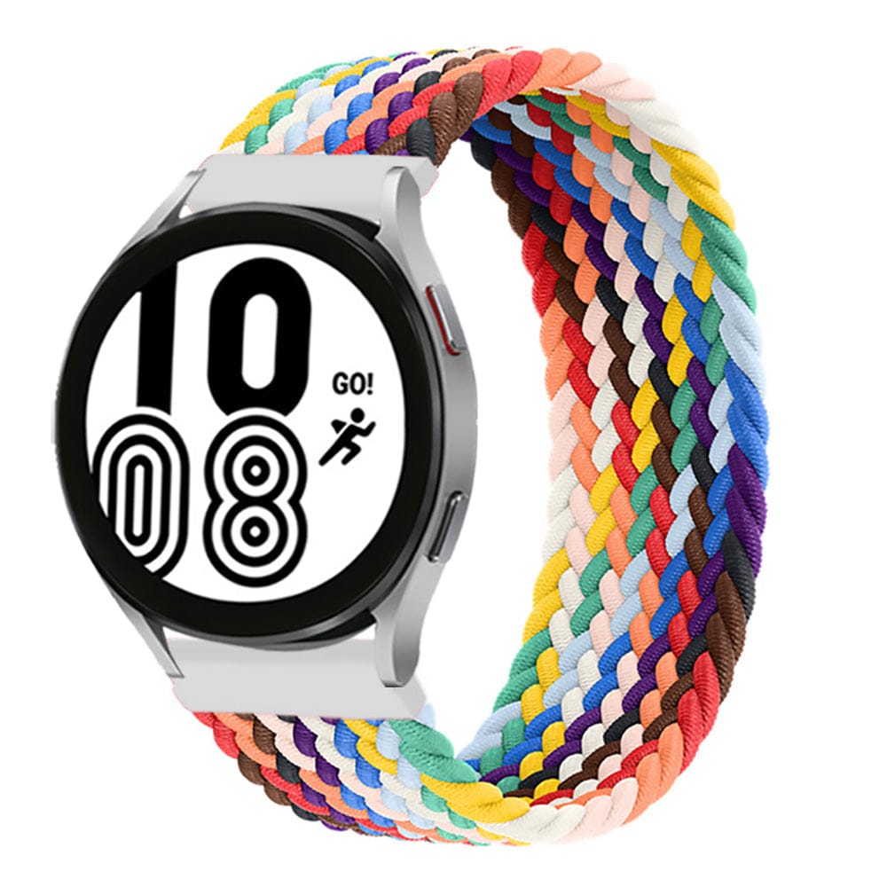 Braided Solo Loop Watch Band For Samsung - Rainbow 2