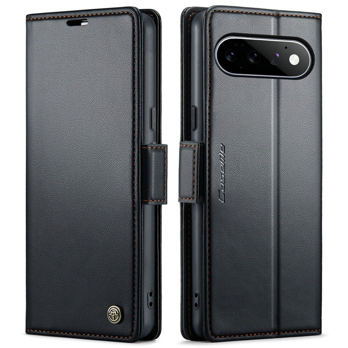 RFID Leather Card Holder Case For Google Pixel - Black
