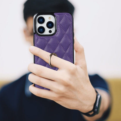 Classic Leather Phone Case With Ring Grip