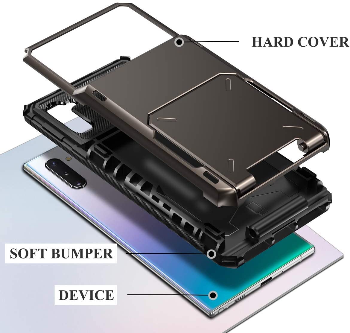 Shockproof Wallet Case For Samsung Galaxy