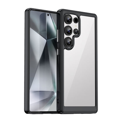 Clear Shockproof Case For Samsung Galaxy - Black