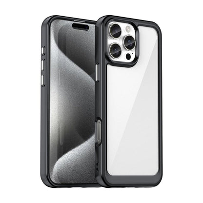 Clear Shockproof Phone Case - Black