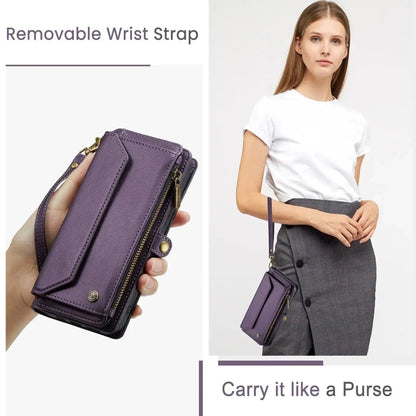 RFID Crossbody Leather Wallet Phone Case