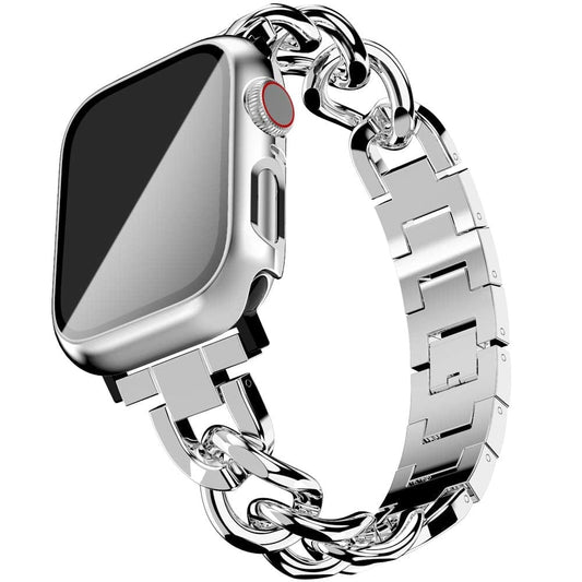 Cuban Link Watch Band - Silver