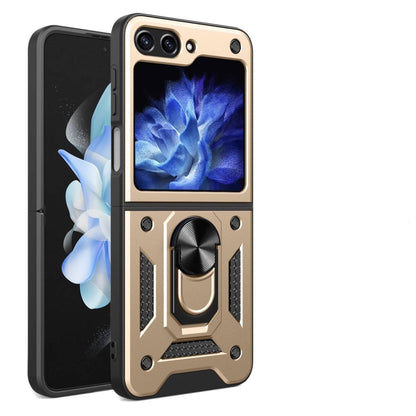 Magnetic Shockproof Case For Samsung Z FLIP - Gold