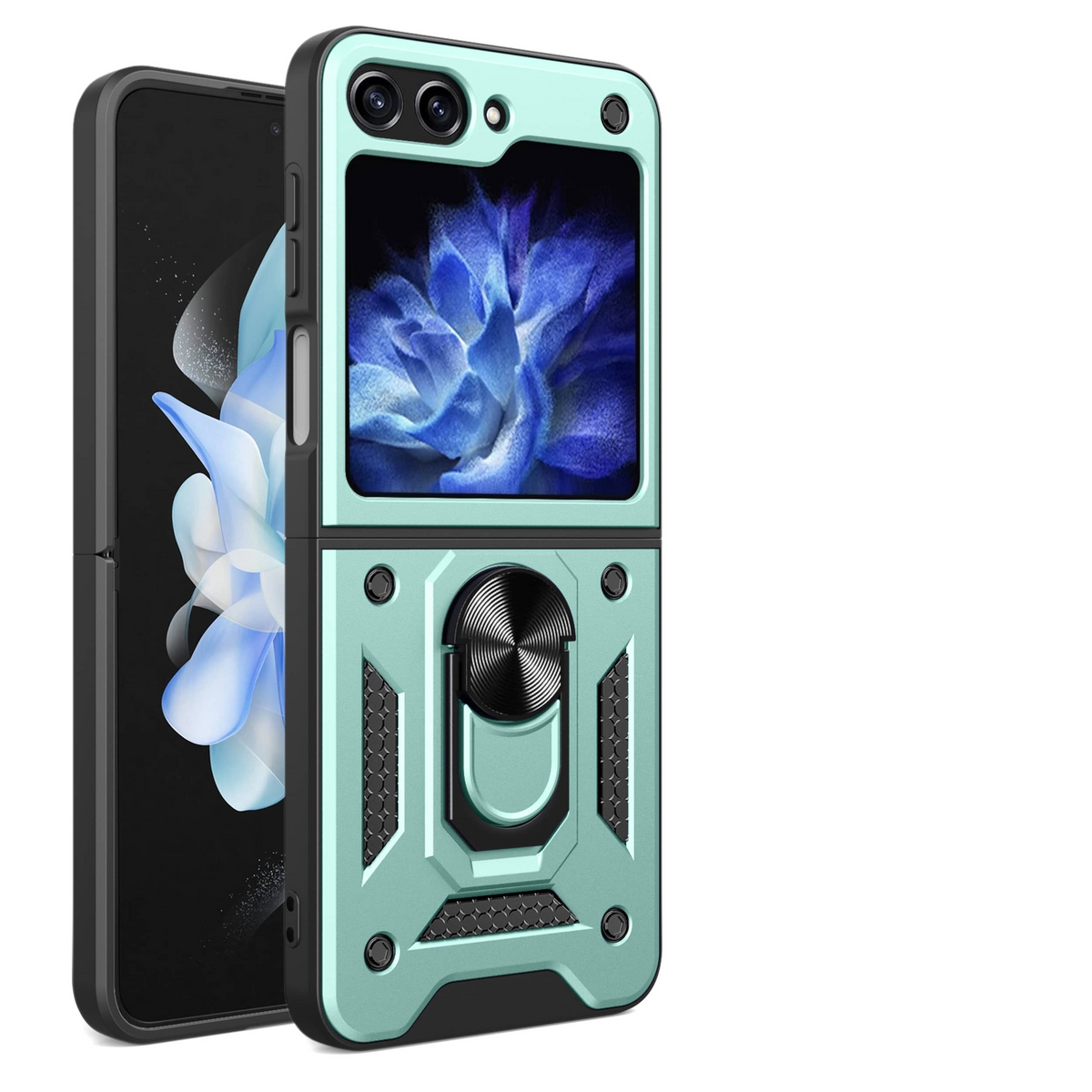 Magnetic Shockproof Case For Samsung Z FLIP - Midnight Green