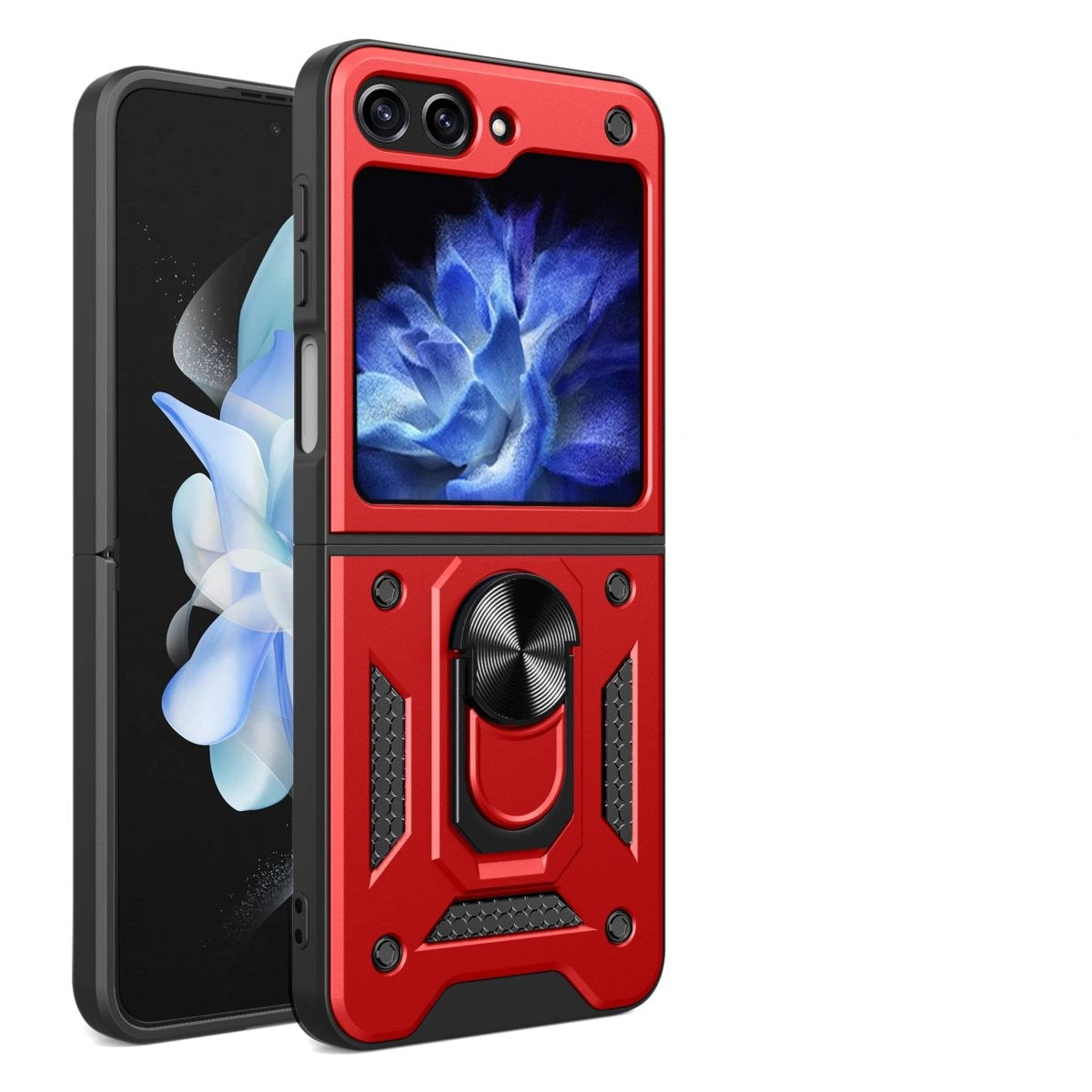 Magnetic Shockproof Case For Samsung Z FLIP - Red