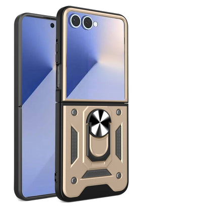 Magnetic Shockproof Case For Samsung Z FLIP - Gold