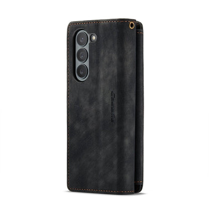 Zipper Leather Wallet Case For Samsung Z Fold