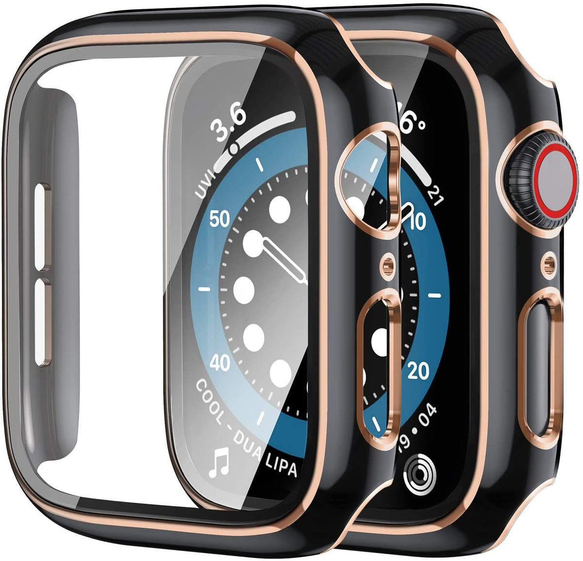 2 Tone Tempered Glass Protective Watch Case