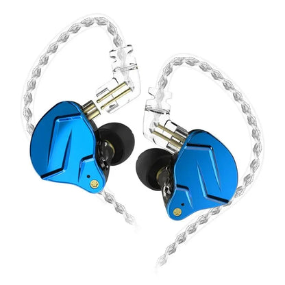 Metal Wired Earbud Headphones - Blue