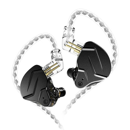 Metal Wired Earbud Headphones - Black