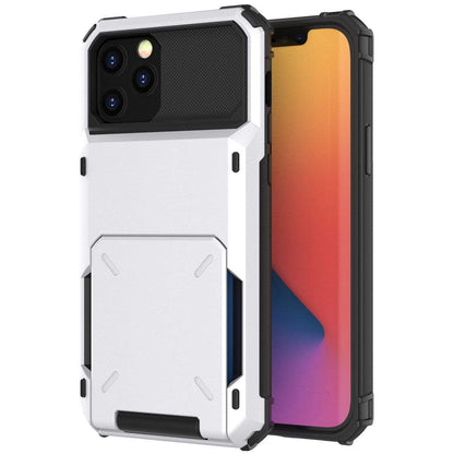 Shockproof Wallet Phone Case - White