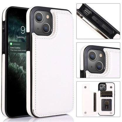 Flip Leather Phone Wallet Case - White